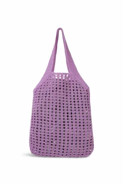 Handbags|Tote Bags*My Accessories London Knitted Crochet Tote Lilac