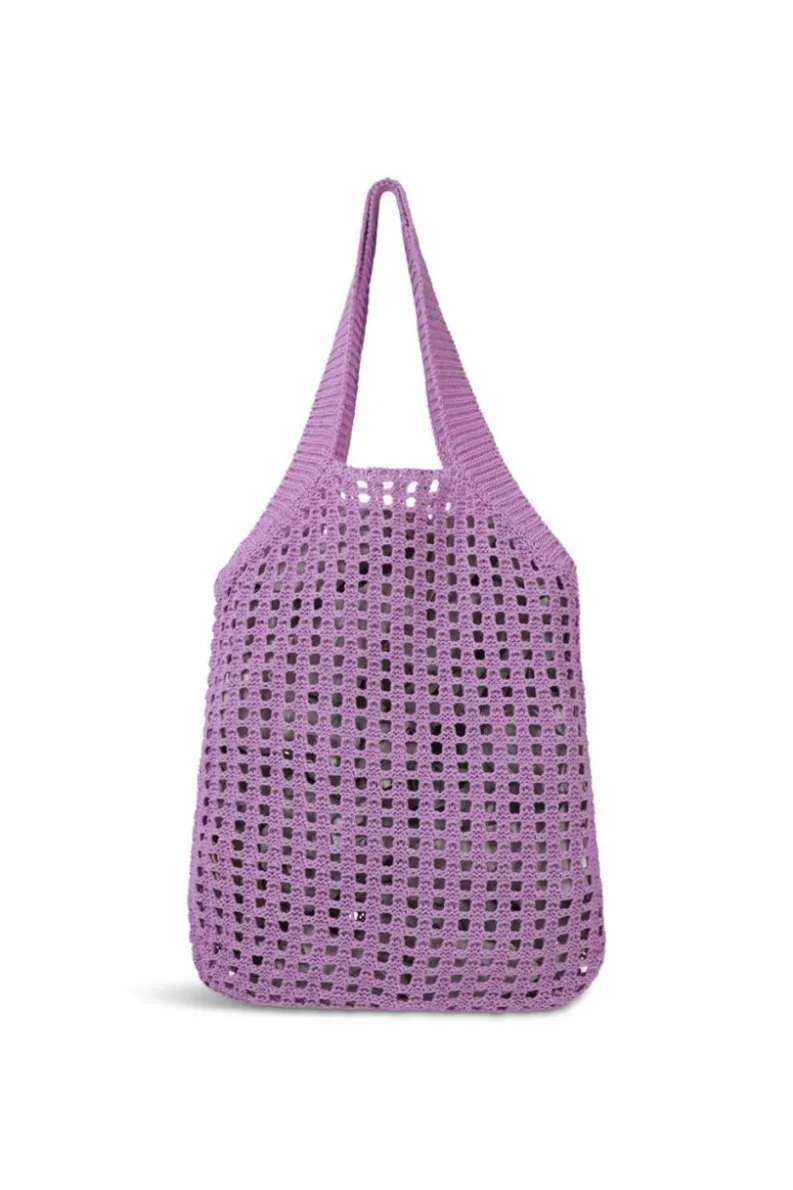 Handbags|Tote Bags*My Accessories London Knitted Crochet Tote Lilac