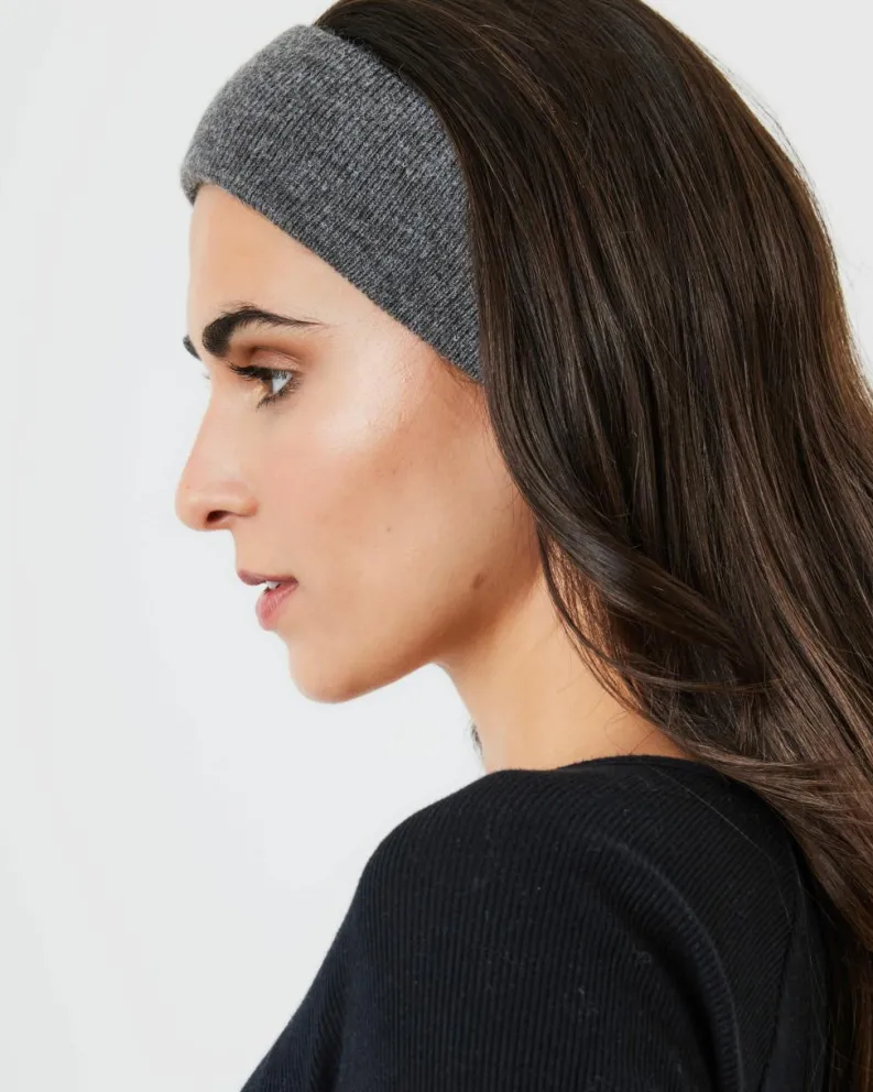 Hair Accessories*My Accessories London Knitted Headband Grey