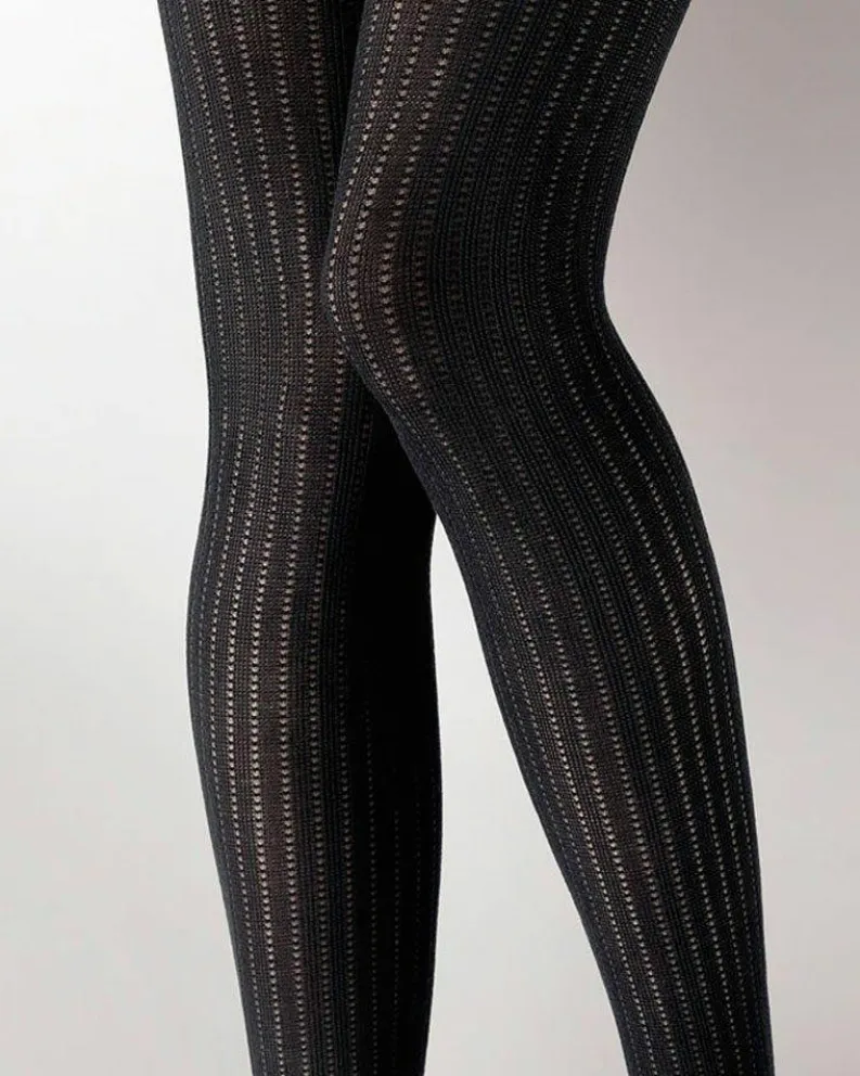 Tights & Socks|Tights & Socks*Pretty Polly Knitted Opaques Rib Tights - Black
