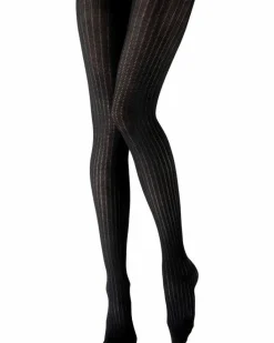 Tights & Socks|Tights & Socks*Pretty Polly Knitted Opaques Rib Tights - Black