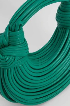 Handbags*boohoo Knot Detail Strappy Grab Bag green