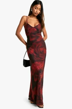 Maxi Dresses|Dresses*boohoo Lace Trim Floral Mesh Maxi Dress black