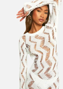 Jumper Dresses|Jumper Dresses*boohoo Ladder Scoop Back Maxi Dress white