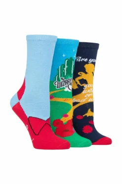 Tights & Socks|Tights & Socks*SOCKSHOP Ladies 3 Pair Wizard of Oz Cotton Socks Multi