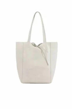 Handbags|Tote Bags*Kitise Large Genuine Italian Soft Leather Tie Closure Tote Bag Beige