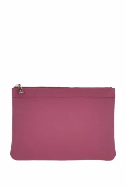 Clutch Bags*Ashwood Leather Large Padded Leather Pouch Bag Fuchsia