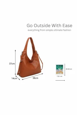 Tote Bags|Shoulder Bags*Kitise Large Rommy Slouch Tote Bag With Shoulder Strap Navy