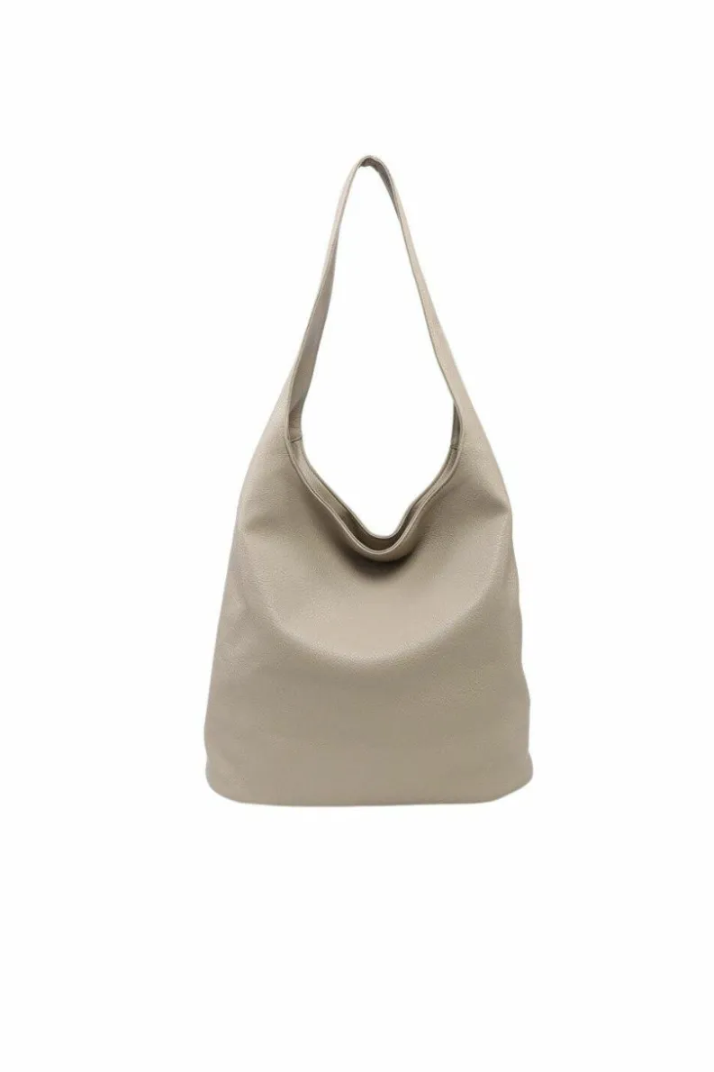 Tote Bags*Kitise Large Soft Slouch Hobo Tote Handbag Beige