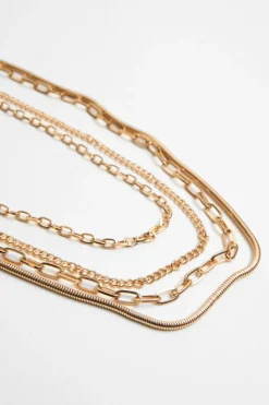 Necklaces*NastyGal Layered Chain Necklace gold