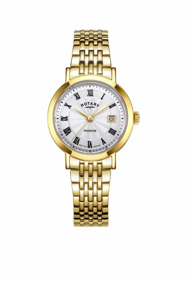 Watches*Rotary LB05423-01 Timepieces 27mm Quartz Watch Gold