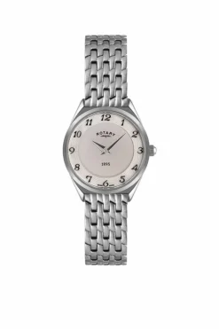Watches*Rotary LB08000-18 Ultra Slim 27mm Quartz Watch Silver