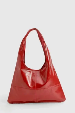 Shoulder Bags|Handbags*boohoo Leather Look Slouchy Tote Bag red
