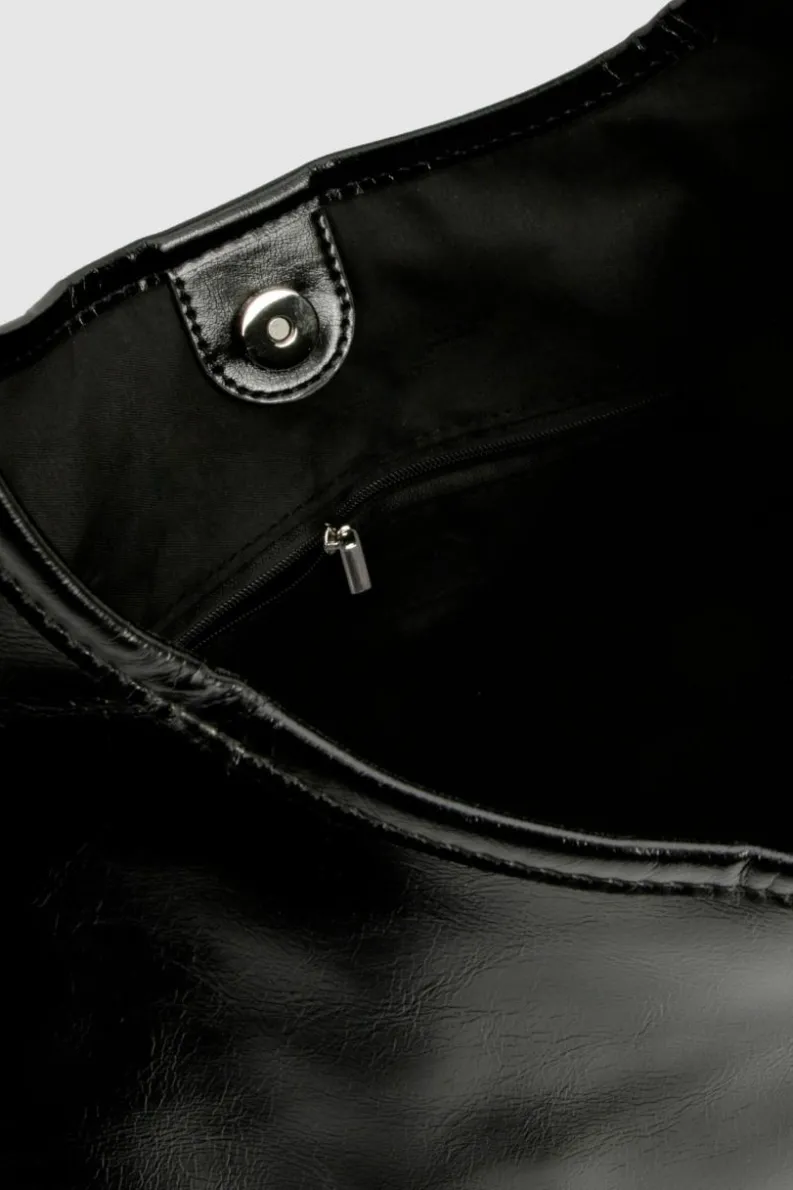 Shoulder Bags|Handbags*boohoo Leather Look Slouchy Tote Bag black