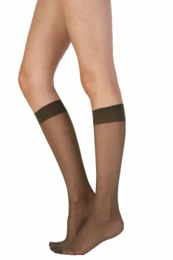 Tights & Socks|Tights & Socks*Pretty Polly Legworks 15 Denier Comfort Top Knee Highs 3 Pair Pack - Mid Grey