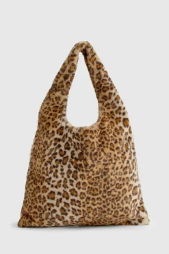 Handbags|Tote Bags*boohoo Faux Fur Tote Bag leopard