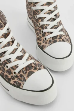 Trainers*boohoo High Top Trainers leopard