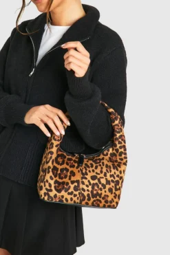 Handbags*boohoo Slouchy Grab Bag leopard