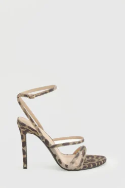 Heels*boohoo Strappy Stiletto Heels leopard