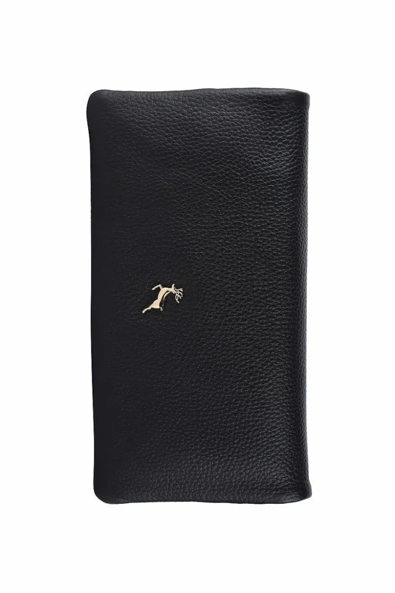 Handbags*Ashwood Leather “Liberty” Large Real Leather Matinee Purse Black