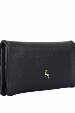 Handbags*Ashwood Leather “Liberty” Large Real Leather Matinee Purse Black