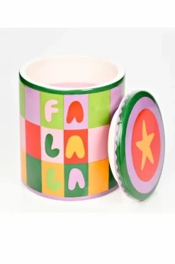 Candles & Diffusers|Candles*Raspberry Blossom Lidded Candle 'Fa La La' Multi