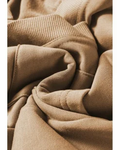 Cardigans*Azura Exchange Light French Beige Ribbed Edge Exposed Seam Knit Cardigan with Pockets Multi