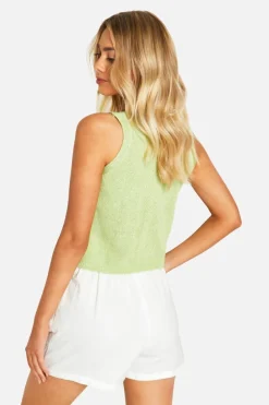 Cardigans*boohoo Lightweight Knit Button Waistcoat green
