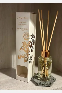 Candles & Diffusers|Candles*CAMPSIE Candles ‘Lime, Basil & Mandarin’ Reed Diffuser White
