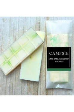 Candles & Diffusers|Candles*CAMPSIE Candles Lime, Basil & Mandarin Wax Melt Duo White