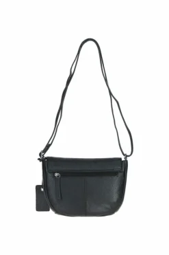Handbags|Cross-Body Bags*Ashwood Leather Limerick' Real Leather Flap Crossbody Bag Black