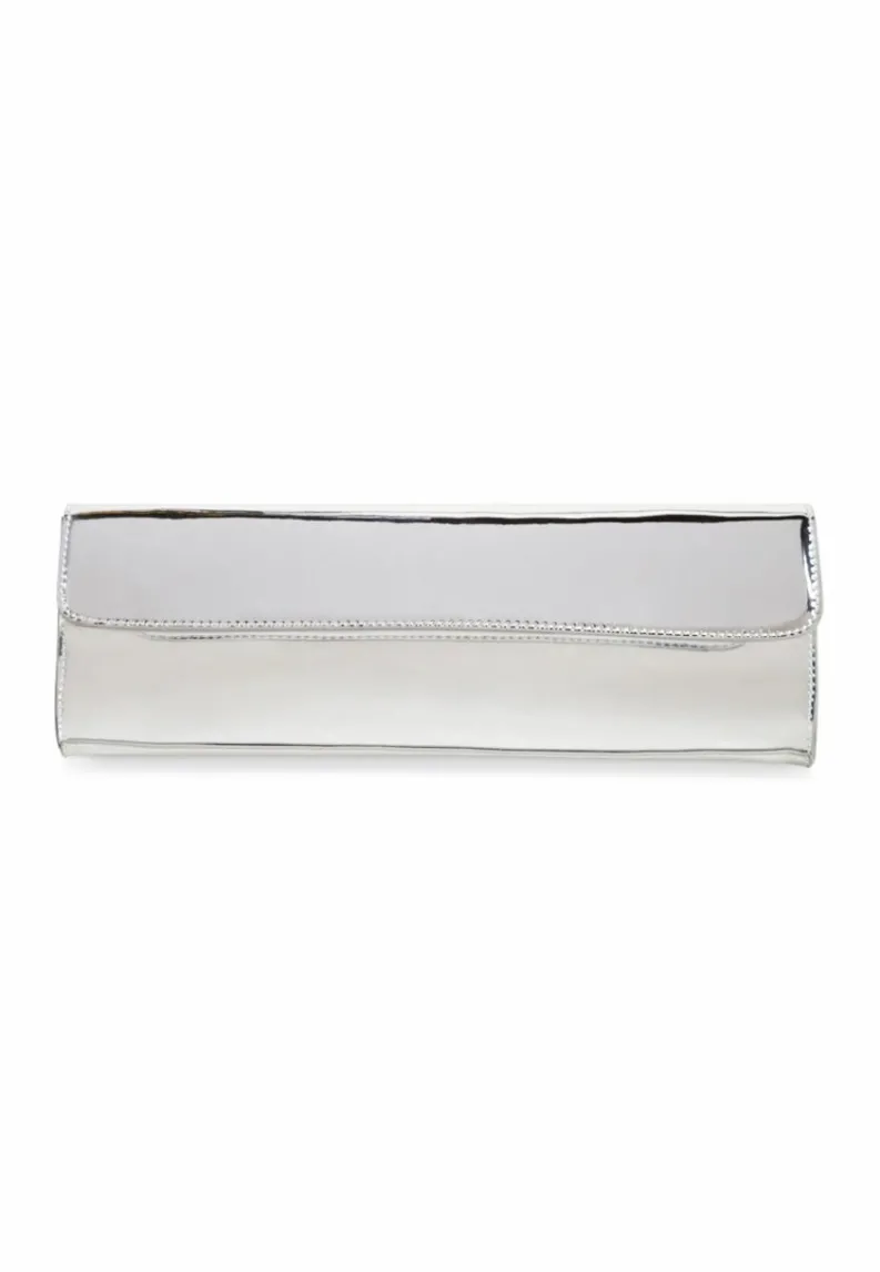 Handbags|Clutch Bags*My Accessories London Long Clutch Bag Silver