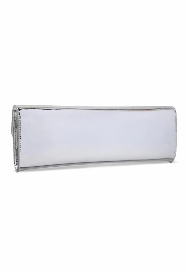 Handbags|Clutch Bags*My Accessories London Long Clutch Bag Silver