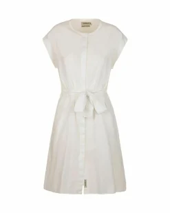 Shirt Dresses*Fred Mello Loose Fit Buttoned Shirt Dress White