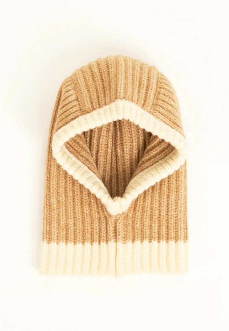 Hats & Gloves|Hats & Gloves*My Accessories London Loose Fit Crochet Knit Balaclava Beige