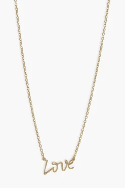 Necklaces*boohoo Love Necklace gold