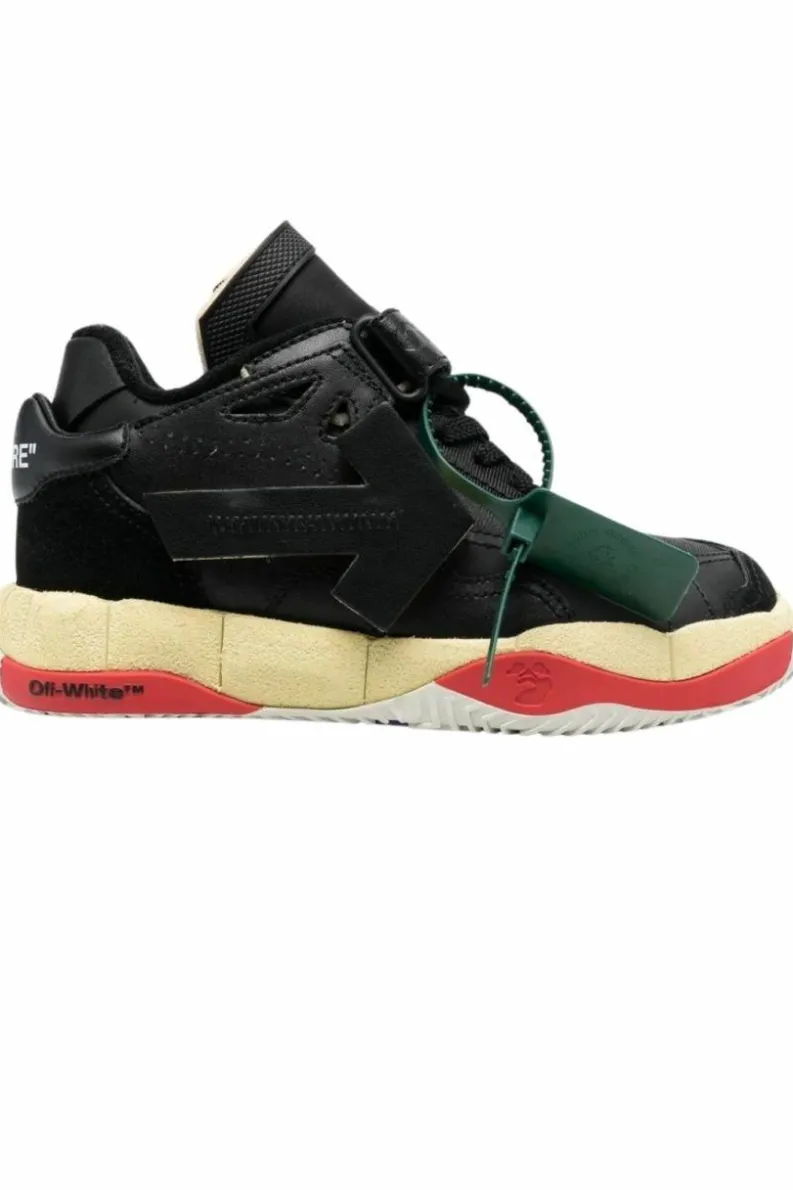 Trainers*Off-White Low Top Puzzle Couture Sneakers Black