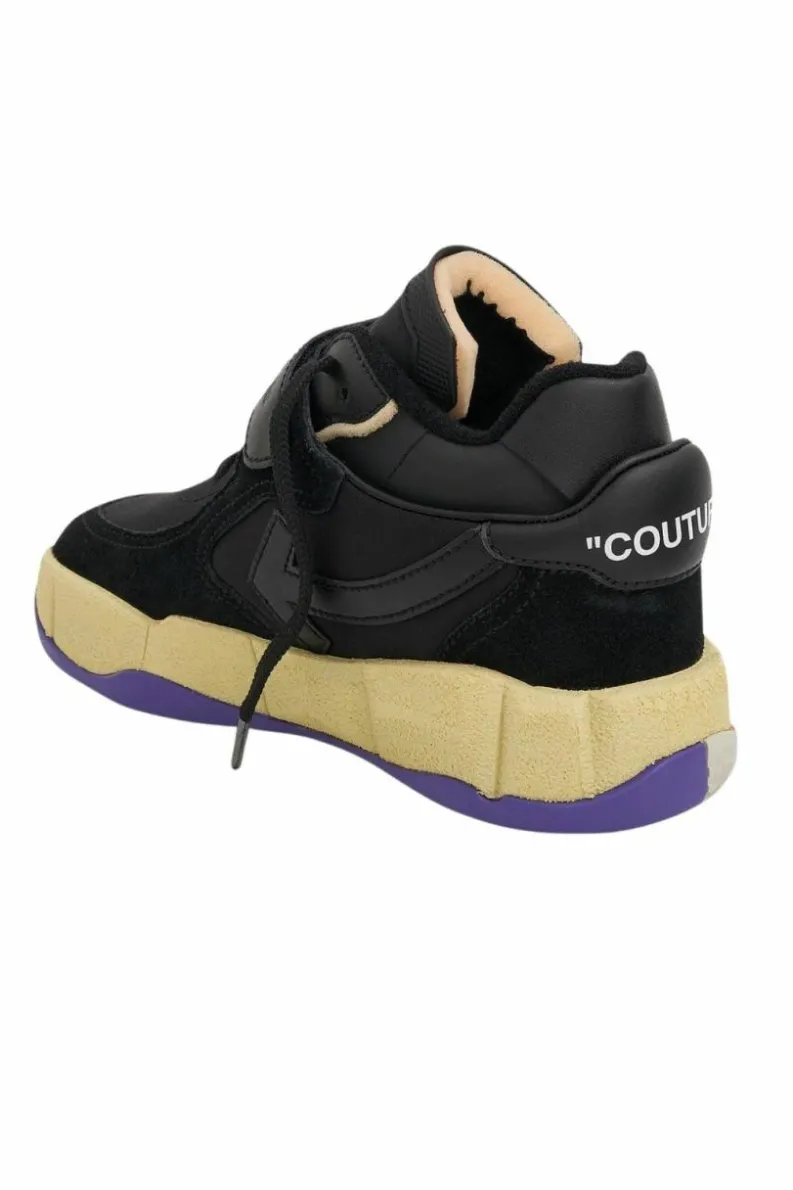 Trainers*Off-White Low Top Puzzle Couture Sneakers Black