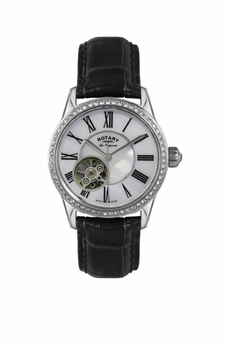 Watches*Rotary LS90511-38 Les Originales 34mm Automatic Watch Black