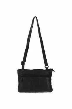 Cross-Body Bags|Handbags*Ashwood Leather Magnificenza' Vintage Woven Classic Leather Crossbody Bag Black