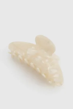 Hair Accessories*boohoo Marble Acrylic Hair Clip ivory