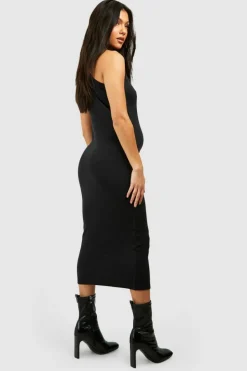 Bodycon Dresses|Dresses*boohoo Maternity Basic High Neck Racer Back Midaxi Dress black