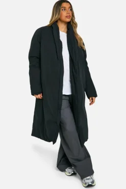 Up To 80% Off Winter Warmers|Coats & Jackets*boohoo Maternity Belted Duvet Puffer Coat black