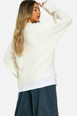 Oversized Jumpers|Jumpers*boohoo Maternity Soft Knit Oversized Jumper ecru