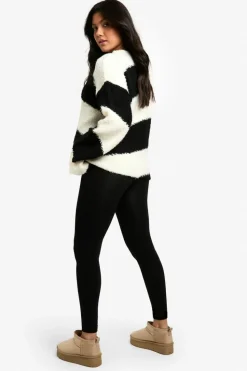 Up To 80% Off Winter Warmers|Bottoms*boohoo Maternity Thermal Fleece Leggings black