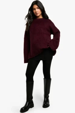 Tights & Socks|Tights & Socks*boohoo Maternity Thermal Fleece Tights black