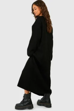 Jumper Dresses|Jumper Dresses*boohoo Maxi Jumper Dress black