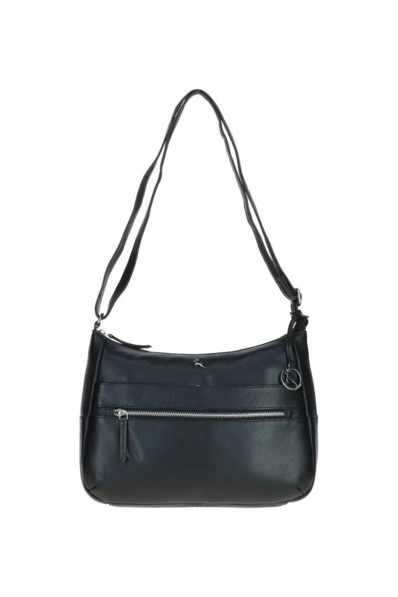 Shoulder Bags|Handbags*Ashwood Leather Meath' Real Leather Shoulder Bag Black