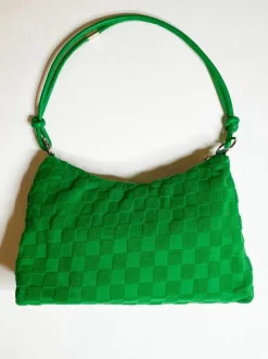 Shoulder Bags|Handbags*SVNX Medium Handbag in Checked Cloth Green