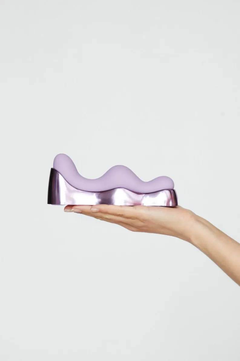 Sexual Wellness*NastyGal Metallic Rechargeable Seated Vibrator Sex Toy lilac